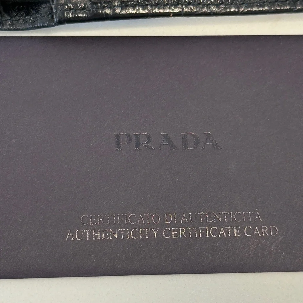 Prada Crocco Bifold Wallet